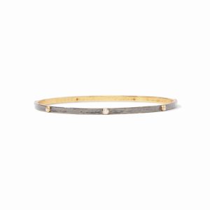 Julie Vos -Crescent Stone Bangle Medium